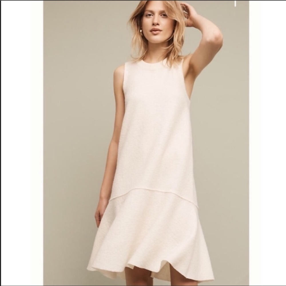 Anthropologie Afterlight wool drop waist dress